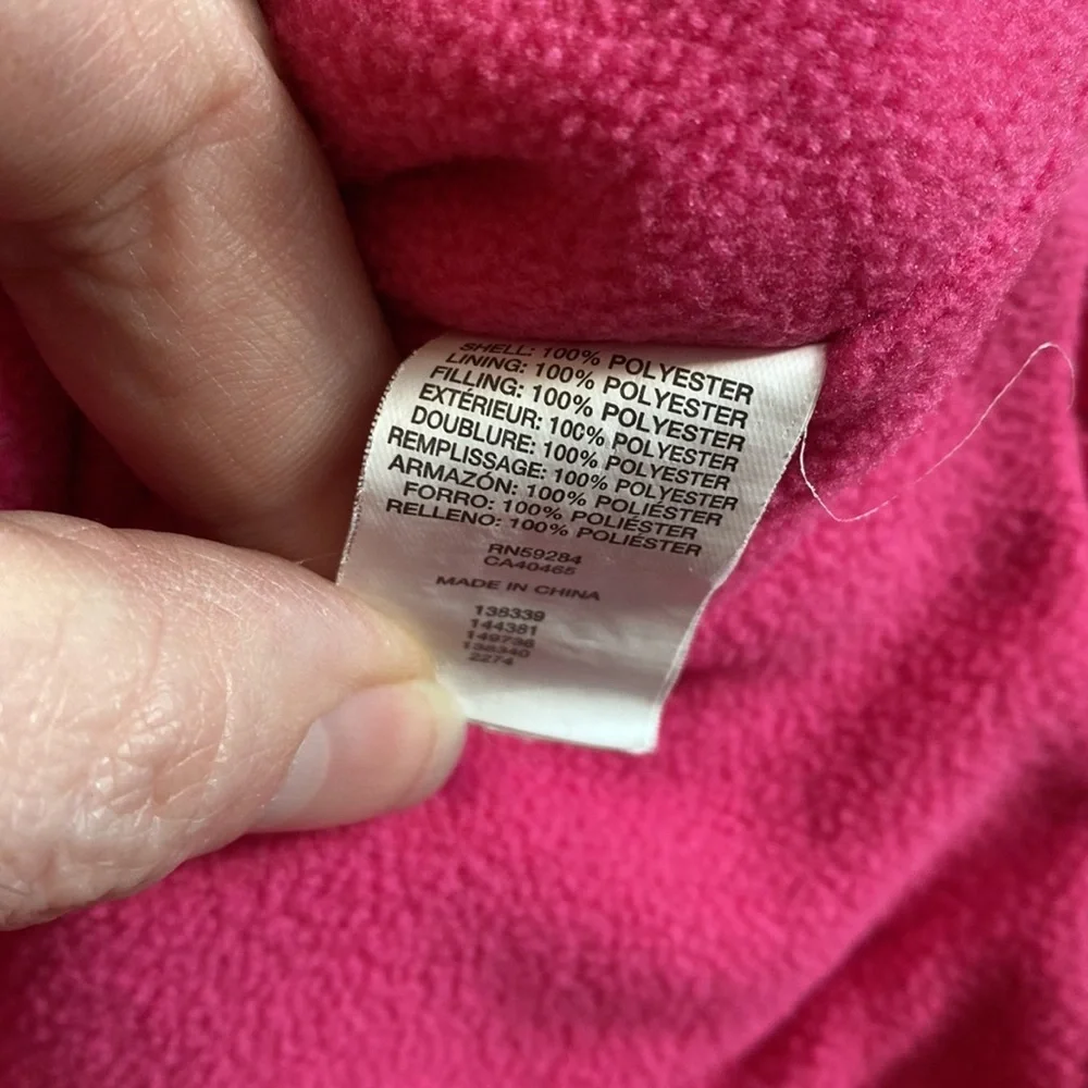 Childrens place 3T bright‎ pink puffer vest fleece lined kids winter outerwear